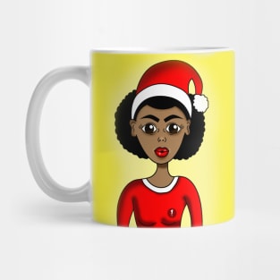 Christmas black santa Mug